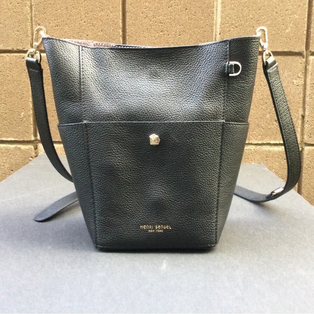 Henri Bendel Leather Bucket Crossbody